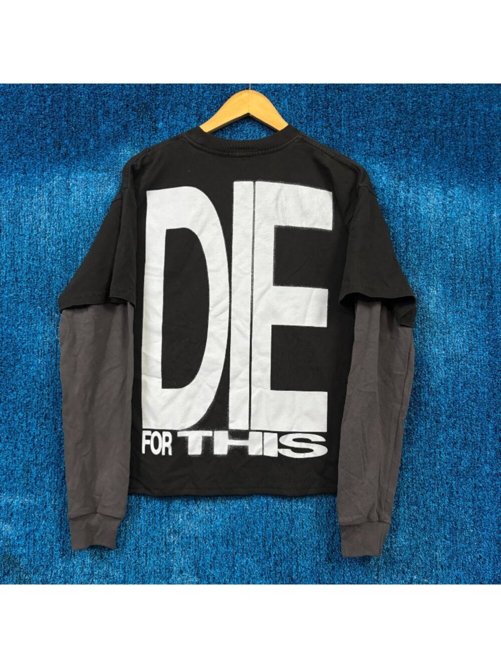 Syd Die For This Album Lyric Soul Pop Layered Long Sleeve M